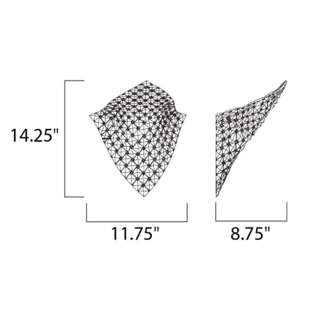 14 Inch Tall Wall Sconce In Polished Chrome With Crystal Glass (item # 150)