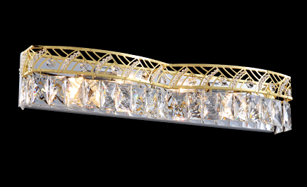 4 Light 22 inch Gold Vanity Light Wall Light (item # 143)