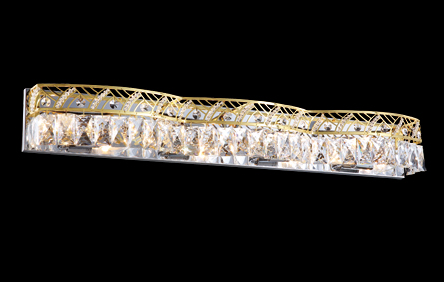 8 Light 33 inch Gold Vanity Light Wall Light (item # 142)