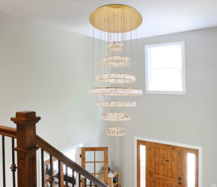 34 inch Gold Chandelier Ceiling Light (item # 141)