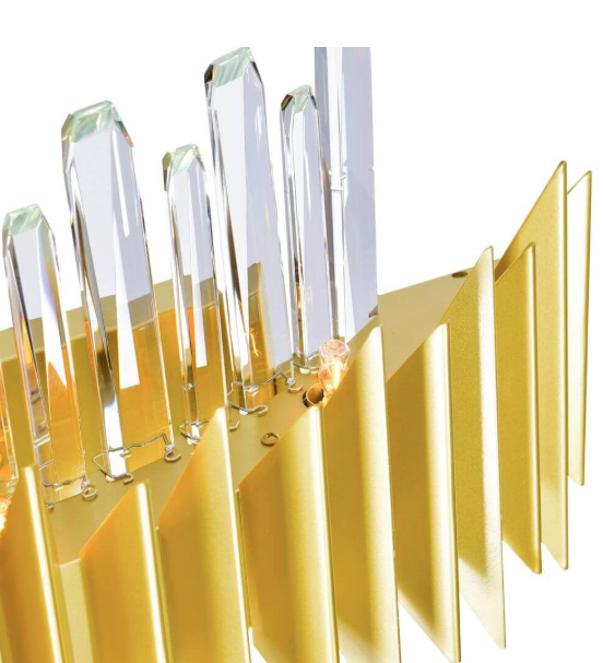 7 Light 12 inch Tall Wall Sconce in Satin Gold (item # 148)