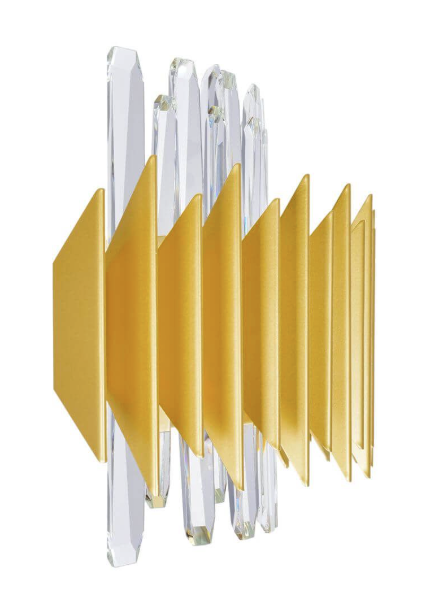7 Light 12 inch Tall Wall Sconce in Satin Gold (item # 148)