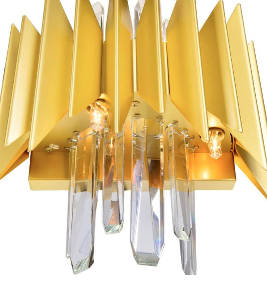 5 Light 12 inch Tall Wall Sconce in Satin Gold (item # 147)