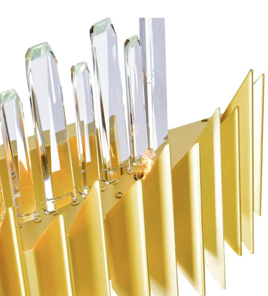 5 Light 12 inch Tall Wall Sconce in Satin Gold (item # 147)