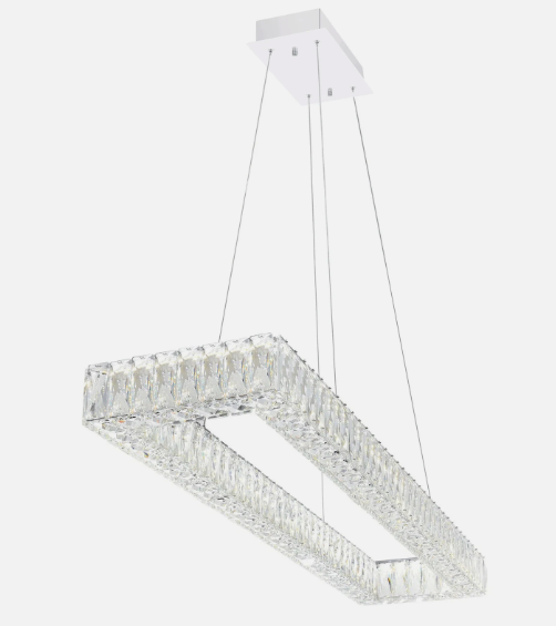 44'' Chrome Rectangular Chandelier (item # 133)