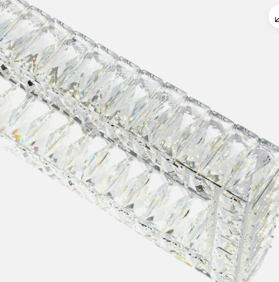 44'' Chrome Rectangular Chandelier (item # 133)