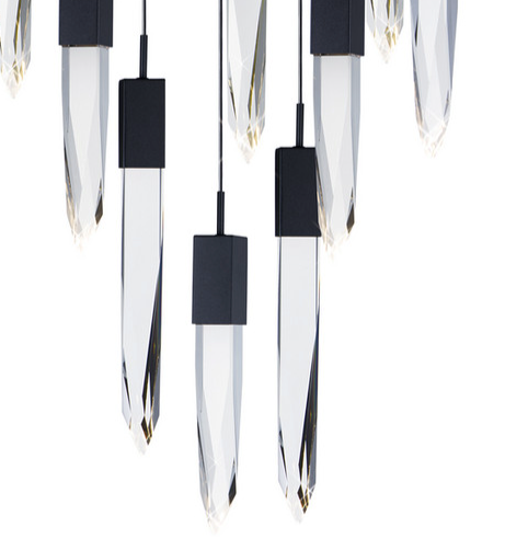 Quartz LED Pendant in Black (item # 132)