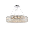 18 Light 32" Wide Crystal Drum Chandelier with Clear Royal Cut Crystals (item # 130)