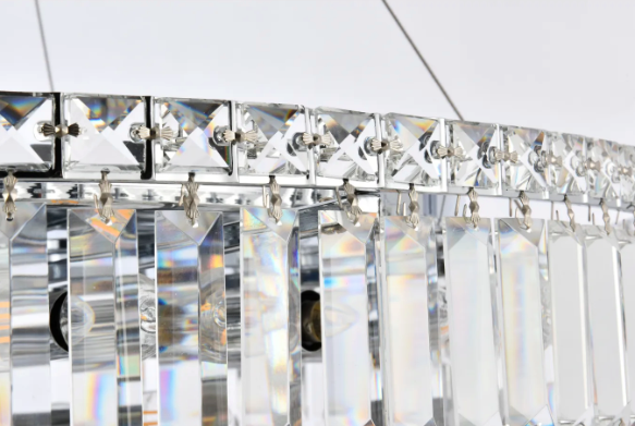 18 Light 32" Wide Crystal Drum Chandelier with Clear Royal Cut Crystals (item # 130)