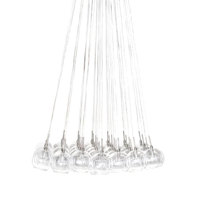 37 Light 33 inch Multi-Light Foyer Pendant in Satin Nickel with Clear Glass (item # 129)