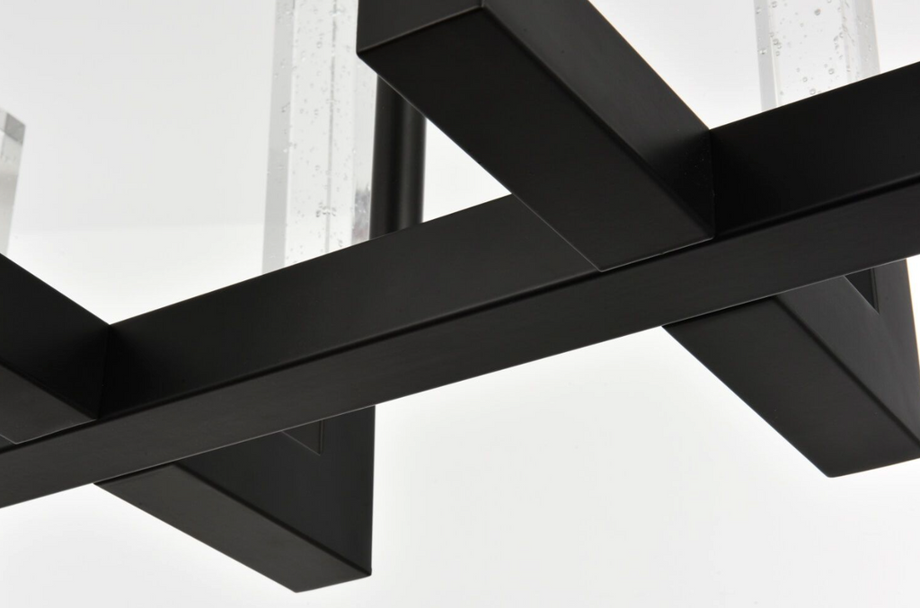 10 Light 48 inch Adjustable CCT LED Crystal Linear Light in Black (item # 128)