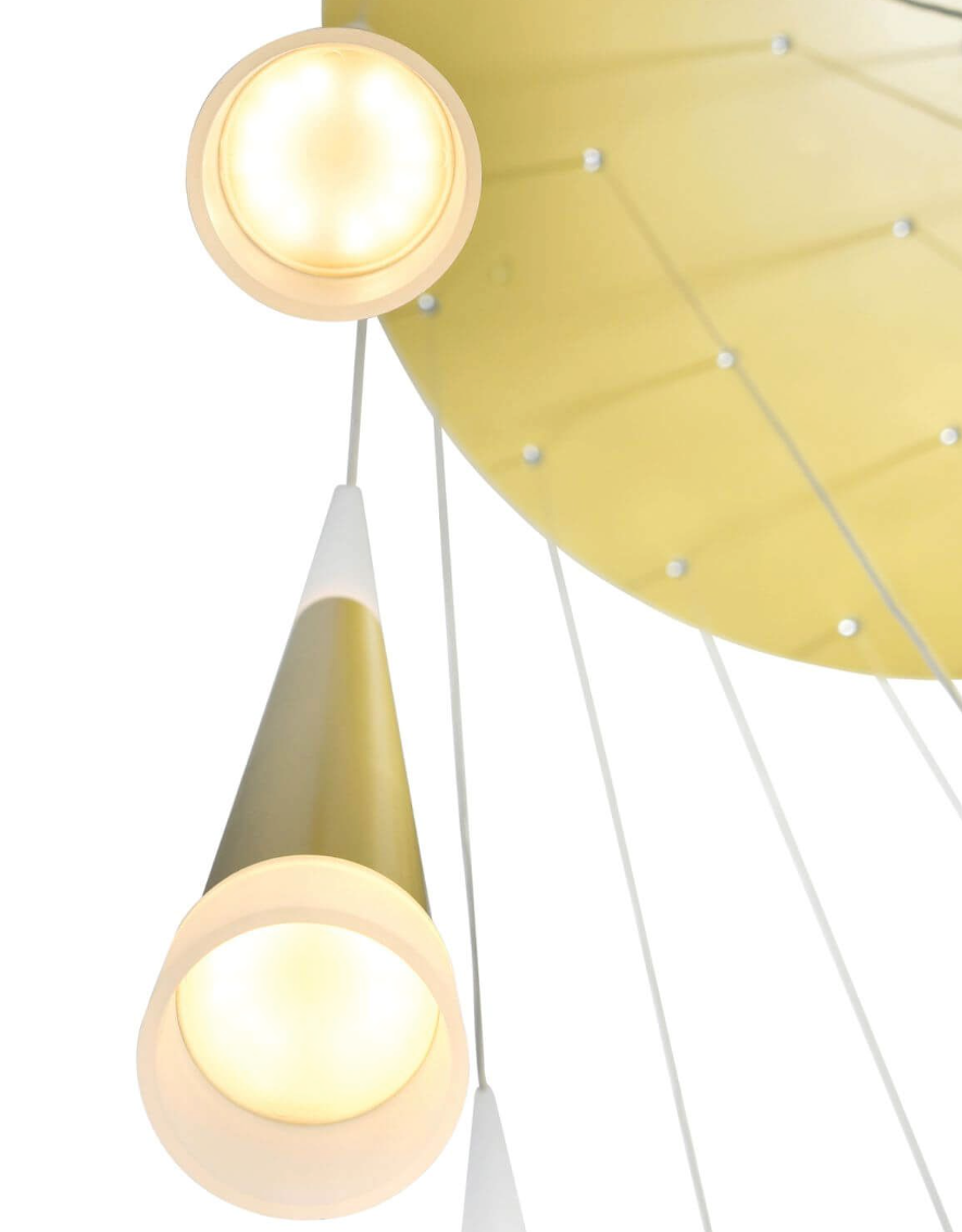 40 Inch LED Multi Light Pendant in Satin Gold (item # 124)