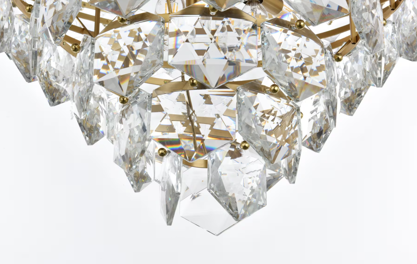 15 Light 32 inch Satin Gold Chandelier Ceiling Light (item # 112)