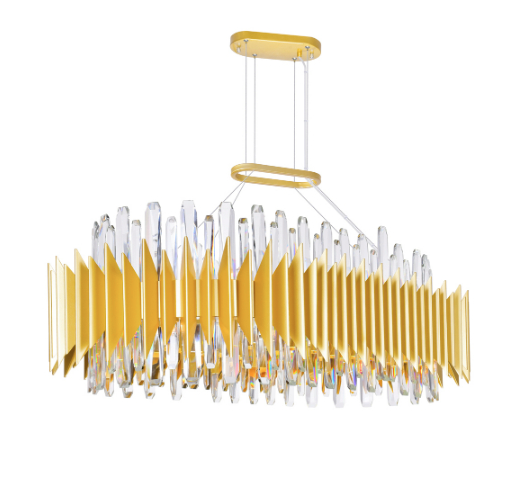 20 Light Chandelier With Satin Gold Finish (item # 111)