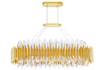 20 Light Chandelier With Satin Gold Finish (item # 111)