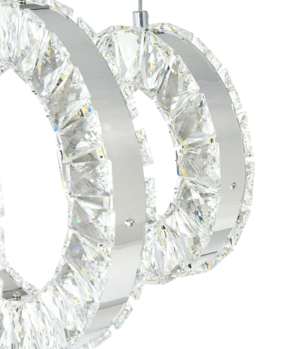 34 inch LED Chandelier in Chrome (item # 110)