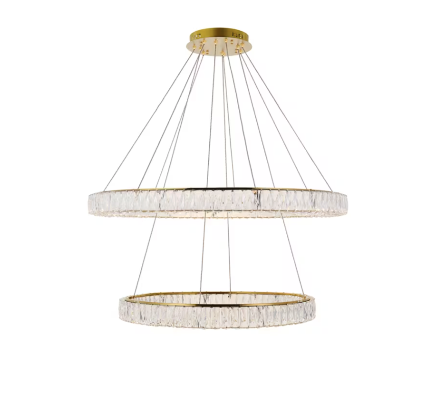 42 inch Gold Chandelier Ceiling Light (item # 107)
