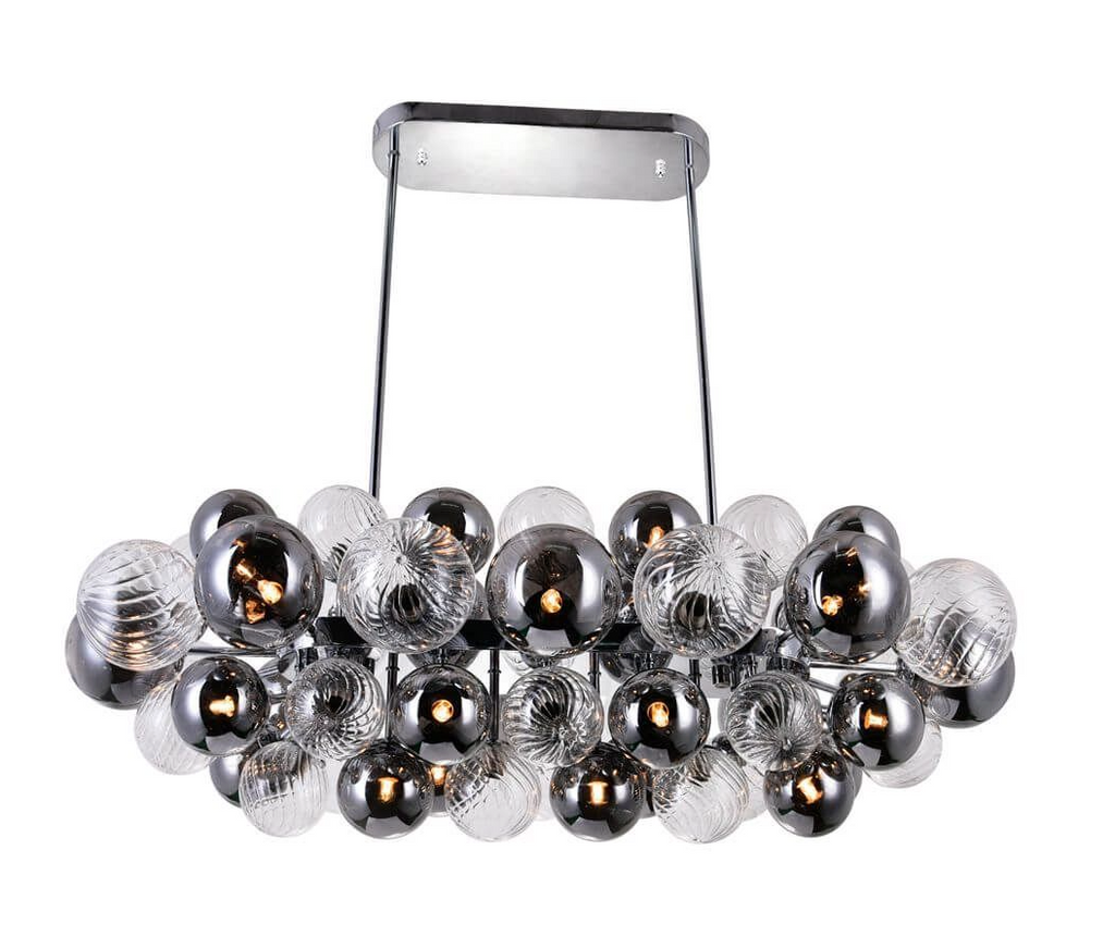 27 Light 39 inch LED Island-Pool Table Light in Chrome (item # 122)