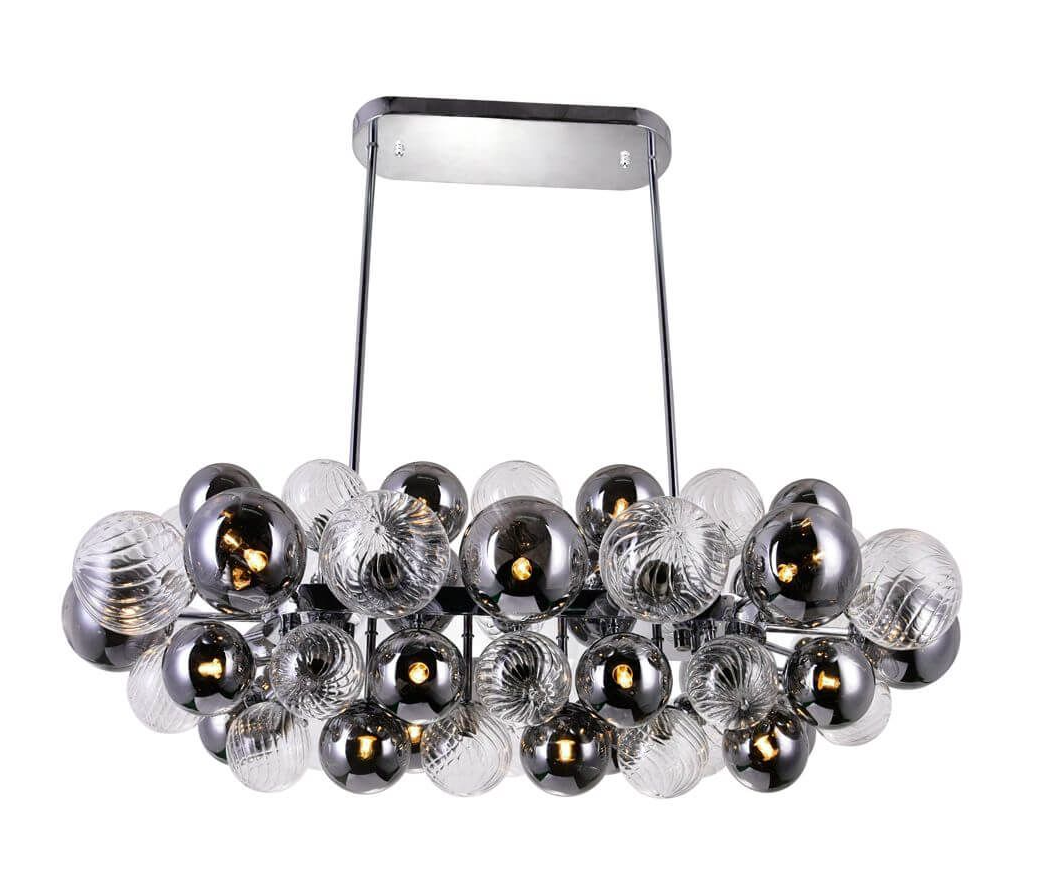 27 Light 39 inch LED Island-Pool Table Light in Chrome (item # 122)